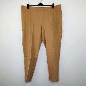 Isaac Mizrahi Women's 28WT Pants Tan 24/7 Stretch Classic Ankle Pull On NWOT BH2